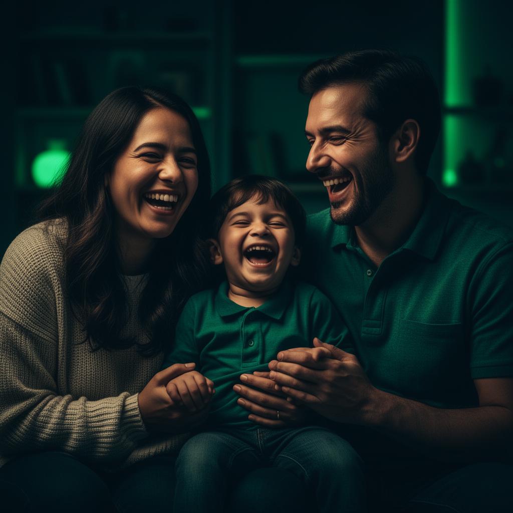 Família feliz unida — o resultado real do Método Komodo
